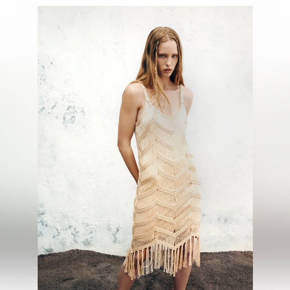 Zara crochet dress